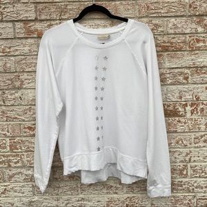 Nanette Lepore Silver Star Oversized Soft Pullover